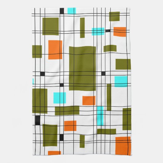 Gitter des Mittelzentrums Geschirrtuch (Vertikal)