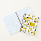 Gitter des mittleren Jahrhunderts Notizblock (Innenseite)