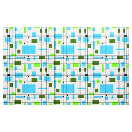 Gitter des mittleren Jahrhunderts Stoff (Yard (91,4 cm))