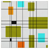 Gitter des mittleren Jahrhunderts Stoff (Muster)