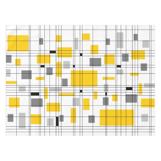 Gitter des mittleren Jahrhunderts Tischdecke (Vorderseite (Horizontal))