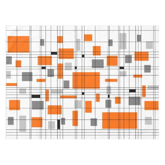Gitter des mittleren Jahrhunderts Tischdecke (Vorderseite (Horizontal))
