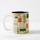 Gitter des mittleren Jahrhunderts Zweifarbige Tasse (Links)