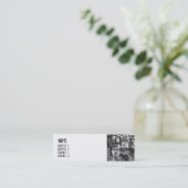 Gitter - dünn mini visitenkarte (Stehend Vorderseite)