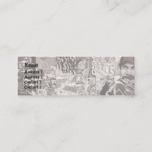 Gitter - dünn mini visitenkarte (Vorderseite)