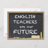 GITTER FÜR ENGLISCHE LEHRER POSTKARTE (Vorne/Hinten)