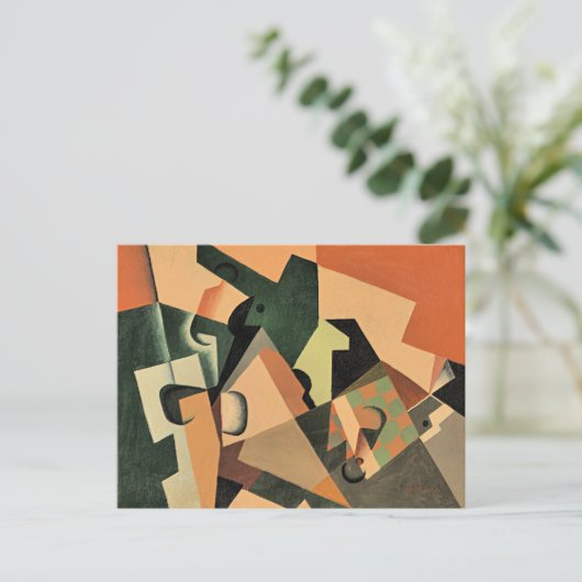 Gitter - Glas und Karton Postkarte (Stehend Vorderseite)