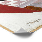 Gitter - Karton und Spielkarten Poster (Ecke)