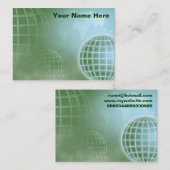 Gitter-Kugel, Ihr Name hier Visitenkarte (Vorne/Hinten)