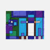 Gitter lässig fleecedecke (Vorderseite (Horizontal))