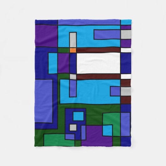 Gitter lässig fleecedecke (Vorderseite)