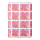 Gitter-Marmoreffekt-Rosa und orange große Matte (Vorderseite Vertikal)