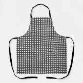 Gitter mit grauem Quadratmaschen Schürze (Vorderseite)