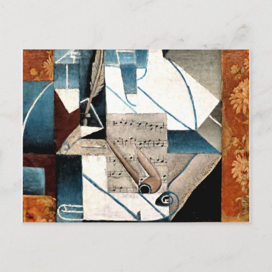 Gitter - Stift und Rohr Postkarte (Vorderseite)