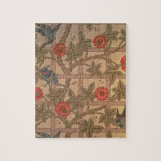 "Gitter" Tapetenentwurf, 1864 Puzzle (Vertikal)
