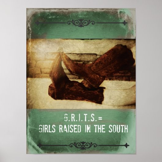 Gitter und Cowgirls Poster (Vorne)