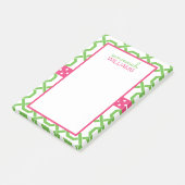 Gitter und Grosgrain Personalisiert Post-it-Notepa Post-it Klebezettel (angewinkelt)