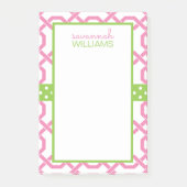 Gitter und Grosgrain Personalisiert Post-it-Notepa Post-it Klebezettel (Vorderseite)