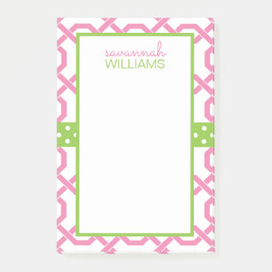 Gitter und Grosgrain Personalisiert Post-it-Notepa Post-it Klebezettel