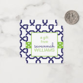 Gitter- und Korngeschenkkarten Mitteilungskarte (Vorderseite/Rückseite Beispiel)