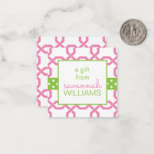 Gitter- und Korngeschenkkarten Mitteilungskarte (Vorderseite/Rückseite Beispiel)