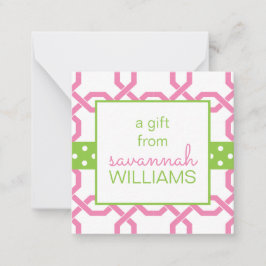 Gitter- und Korngeschenkkarten Mitteilungskarte