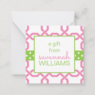 Gitter- und Korngeschenkkarten Mitteilungskarte