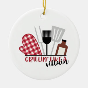 Gitter wie Villan Keramik Ornament