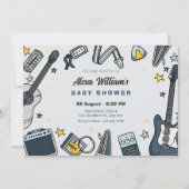 Gitterausstattung Babydusche Einladung (Vorderseite)