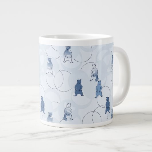 Gitterbär Jumbo-Tasse (Vorderseite Rechts)