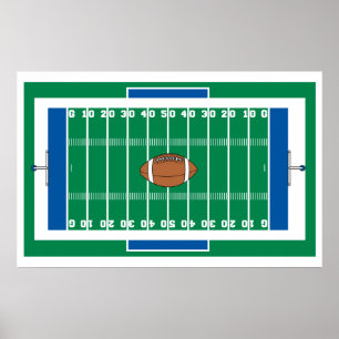 Gitterfußballfeld Poster