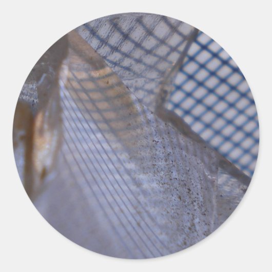 Gittergewebe Runder Aufkleber (Vorderseite)