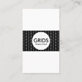 Gitterkarte (farblich anpassbar) visitenkarte (Rückseite)