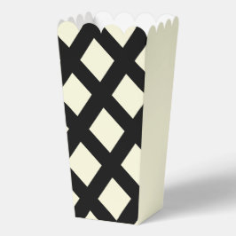 Gitterkornkasten (Creme & Schwarz) Geschenkschachtel