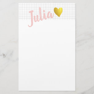 Gitterlinien, Imitat-Gold und Briefpapier