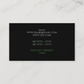 Gittermetall Visitenkarte (Rückseite)