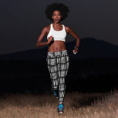 Gittermuster Capri Leggings