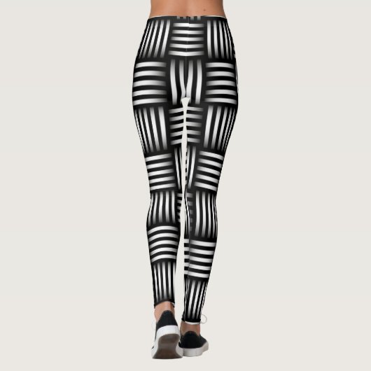 Gittermuster Leggings (Rückseite)
