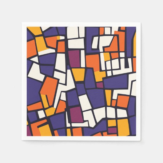 Gitterstau-Traum Abstract Serviette (Vorderseite)