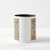 Gittertapetenentwurf mit einem Flaschengrün backg Tasse (Zentrum)