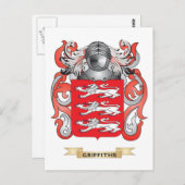 Gitterüberzug (Familienwappen) Postkarte (Vorne/Hinten)