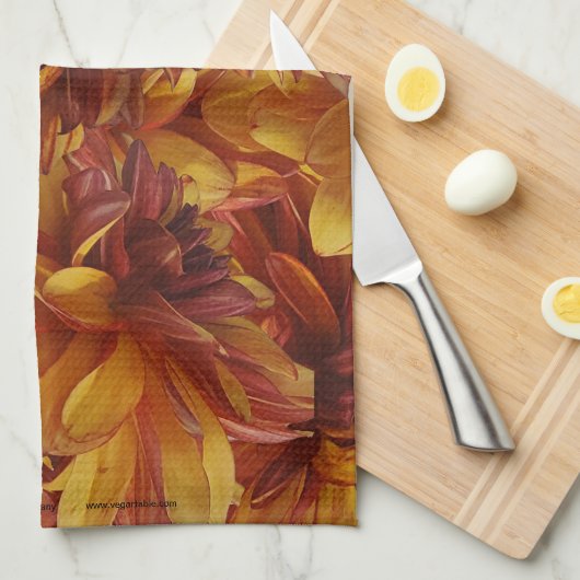 Gitt's Crazy Dahlia Geschirrtuch (Viertel Falte)