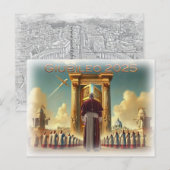 Giubileo 2025 Vaticano, Souvenir viaggio, Regalo. Postkarte (Vorne/Hinten)