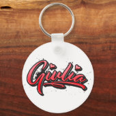 Giulia Heart Graffiti Schlüsselger Schlüsselanhänger (Vorderseite)