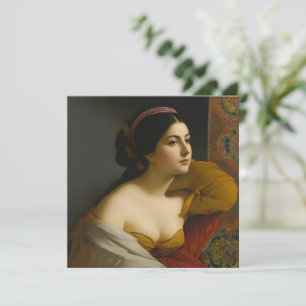 "Giulia Isabella Lombardi" Frauenportrait Feiertagskarte