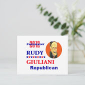 GIULIANI 2012 Postkarte (Stehend Vorderseite)