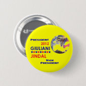 GIULIANI JINDAL 2012 Knopf Button (Vorne & Hinten)