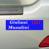 Giuliani Mussolini 1933 Autoaufkleber (Auf Auto)