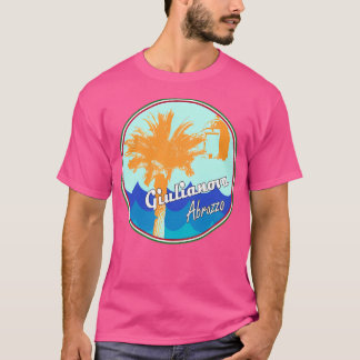 Giulianova Abruzzo Italien mit Wellen T-Shirt