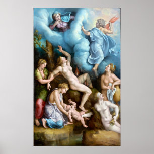 Giulio Romano The Birth of Bacchus Poster